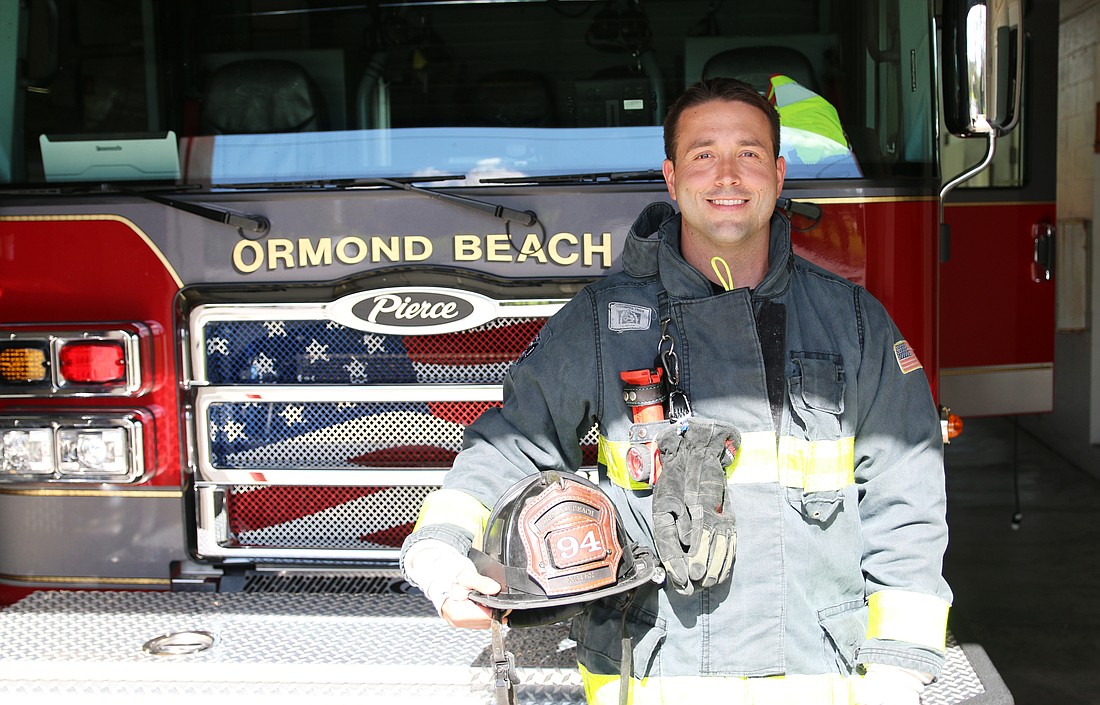 Ormond Beach Fire Department Driver Engineer Nicholas Nates has obtained nearly all of his Urban Search and Rescue Technician courses and is also one of the department's Hazmat technician. Photo by Jarleene Almenas