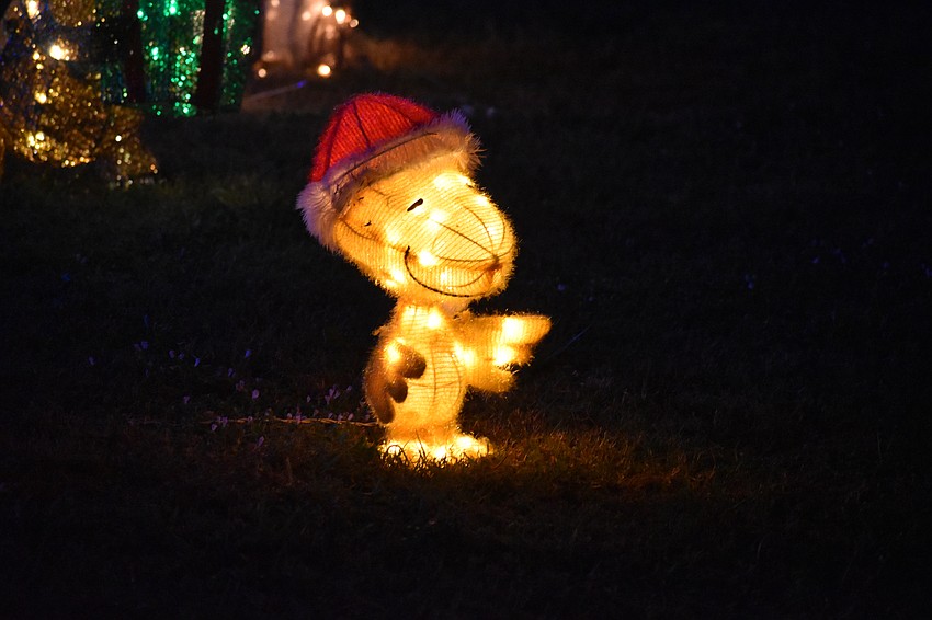 Woodstock sits in the yard of 3643 Lakewood Drive in Colonial Oaks