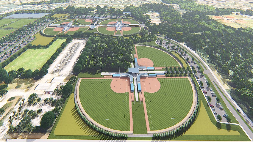 Three adult softball fields will be included in Sarasota County's 17th Street Park Phase 1.