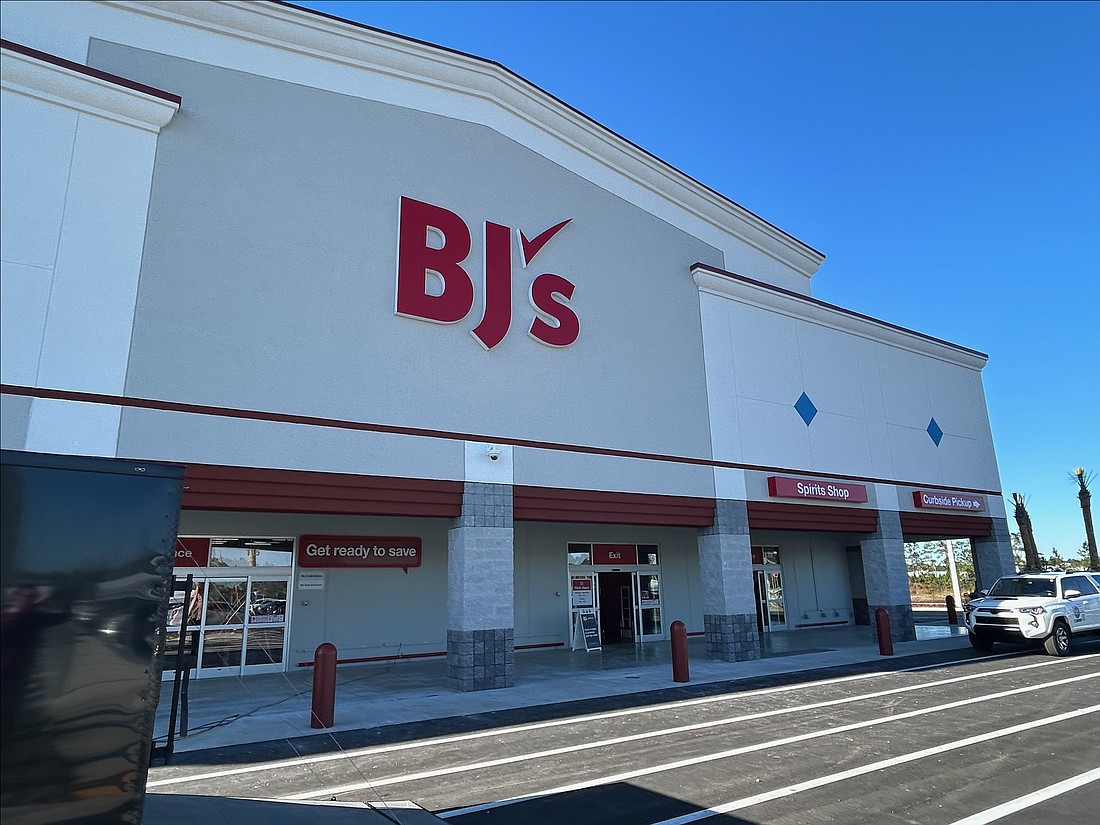 The 104,298-square-foot BJ’s Wholesale Club in the Beachwalk community at 115 Beachwalk Blvd. in St. Johns County.
