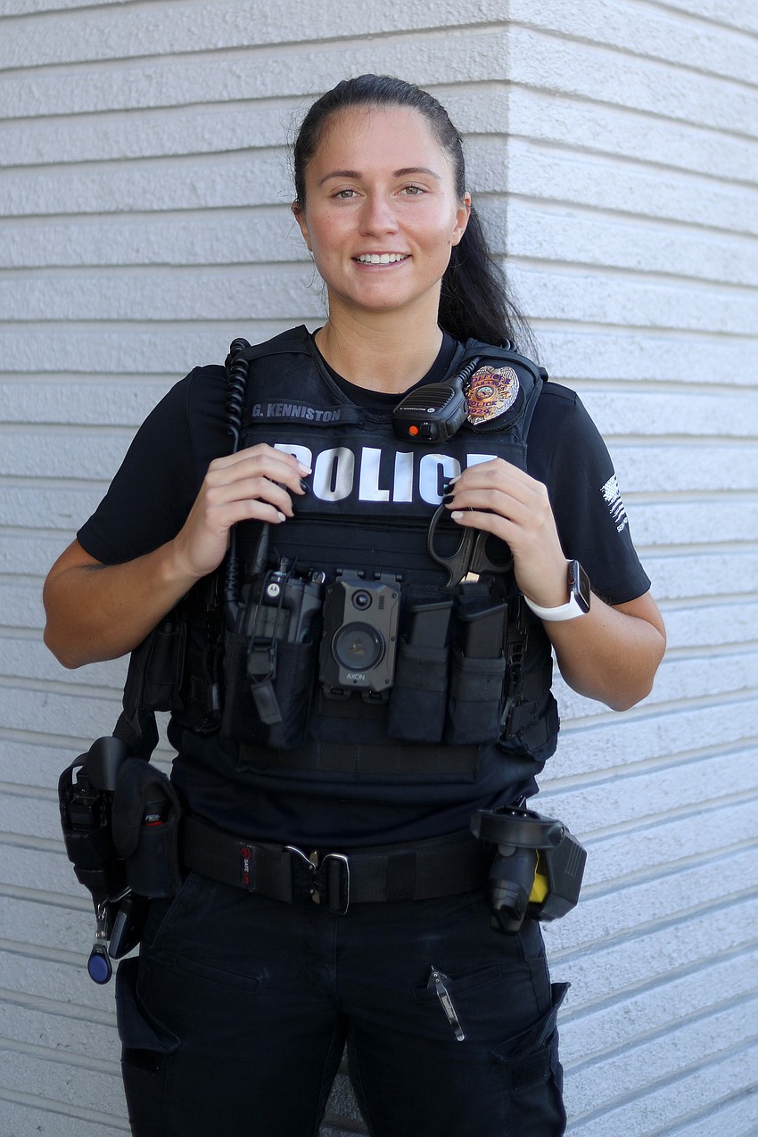 After playing softball for UCF, Gabby Kenniston  is on duty at the PPSWCF event.