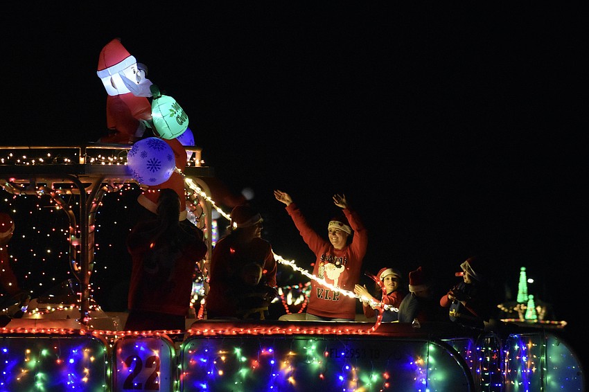 The crew celebrates the holidays on 