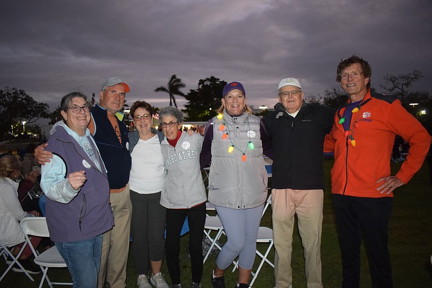 Debbie Cohen, Ed Mikus, Debbie Nyman, Mackie Spitzer, BJ Bishop, Bob Spitzer and Dave Bishop.