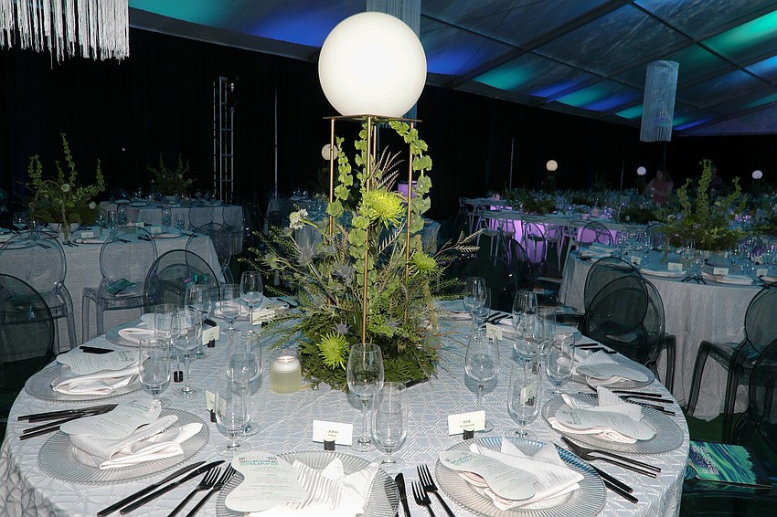 Sarasota Art Museum held its annual Art Bash under a tent with some 325 guests in attendance.