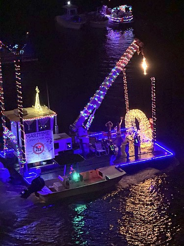 Scenes from the Palm Coast Holiday Boat Parade. Photo by Danny Broadhurst