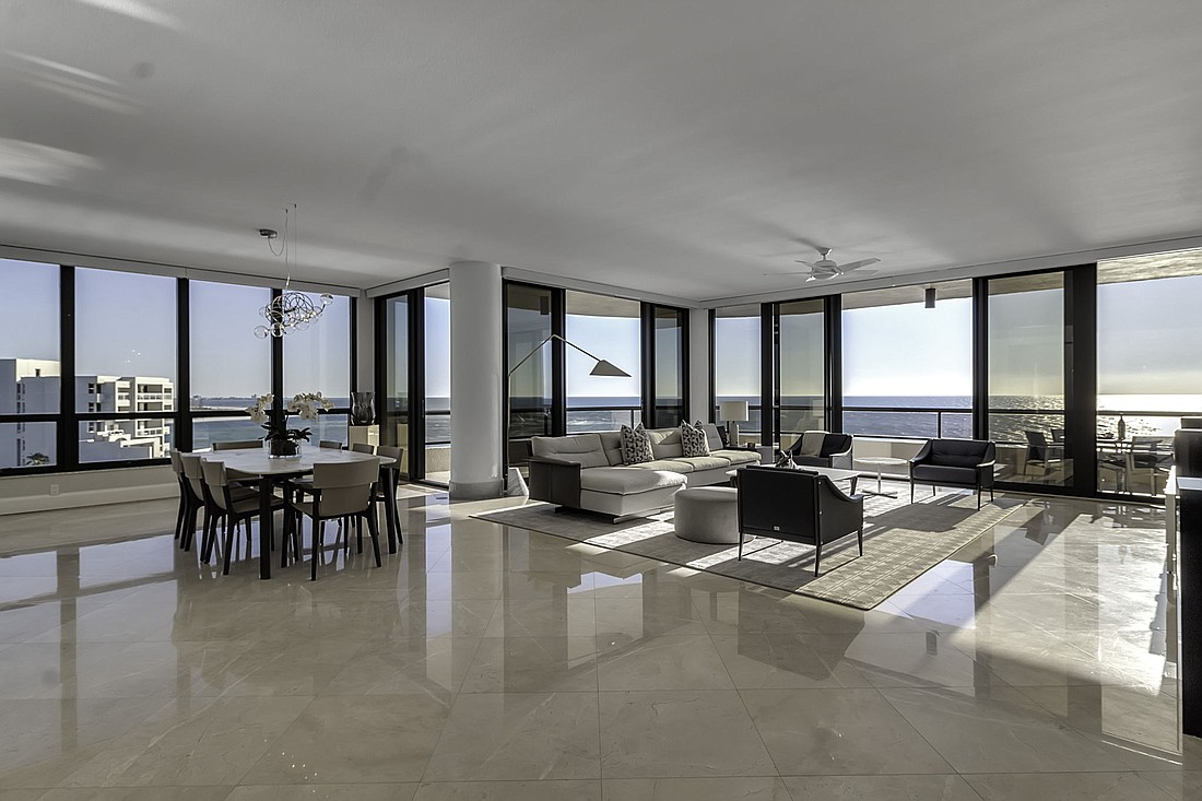 The Unit A801 condominium at 415 L’Ambiance Drive sold for $6.7 million. Built in 1992, it has three bedrooms, three-and-a-half baths and 3,220 square feet of living area.