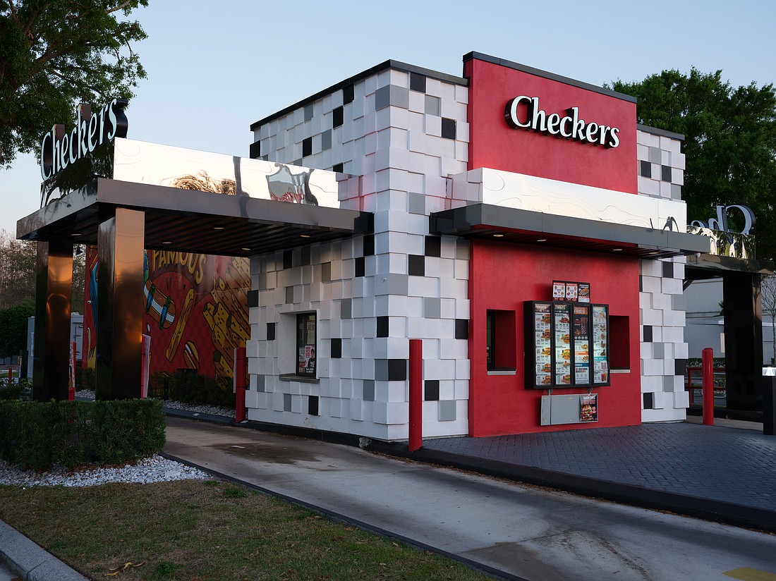 A rendering of the new Checkers Drive-In prototype.