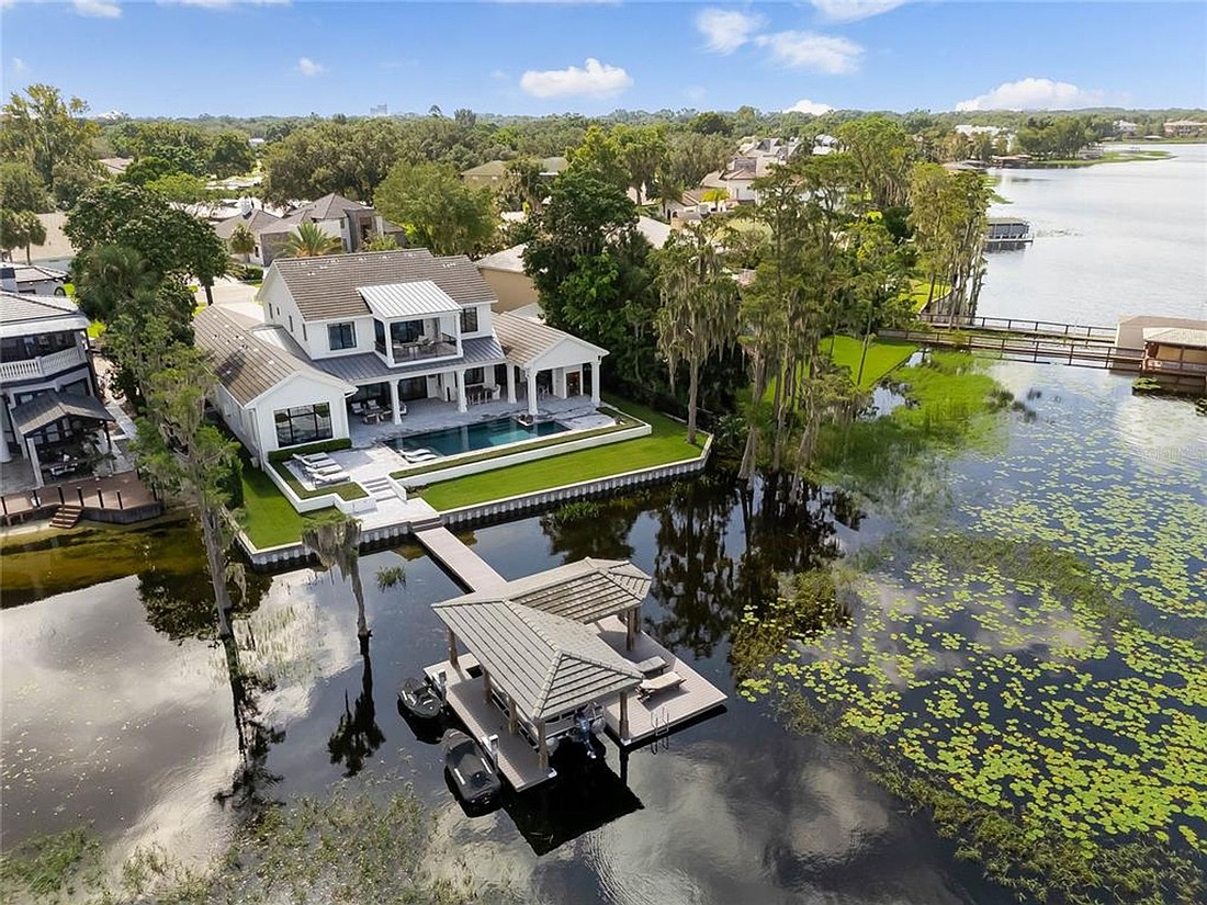 The home at 9210 Bay Point Drive, Orlando, sold Dec. 12, for $5,582,500. This luxurious home on Lake Tibet on the Butler Chain of Lakes offers the perfect blend of elegance and convenience — just minutes from shopping and dining on Restaurant Row. The sellers were represented by George Stringer, Coldwell Banker Realty.