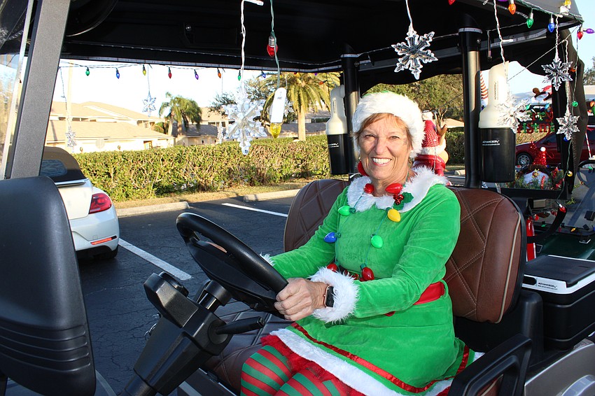 Marilyn Whitler was an elf who used a cart instead of Santa's sleigh.