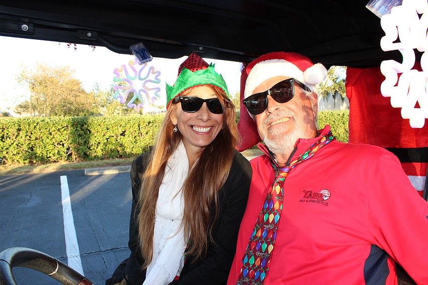 Judy and Bill Reed Were getting ready to join the parade line.