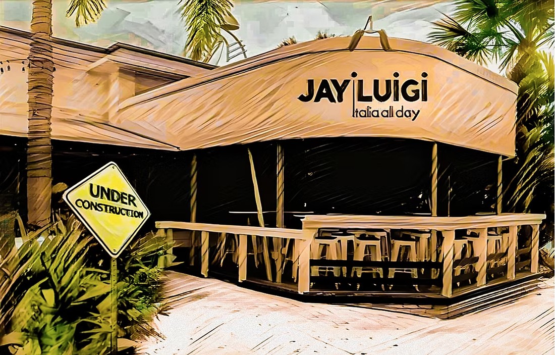 A drawing of the Jay Luigi restaurant opening in Tampa.