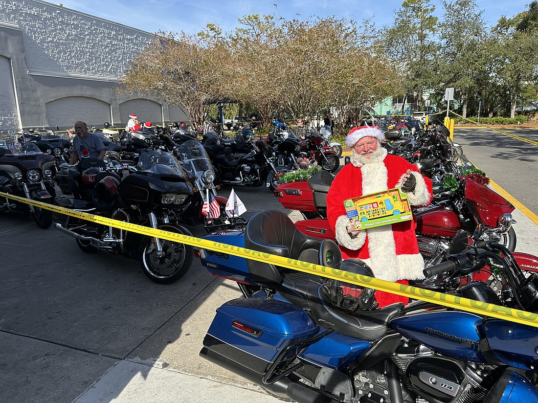 Santa Claus led the Teddy Morse's Daytona Harley-Davidson Toys for Tots ride on Dec. 8. Courtesy photo