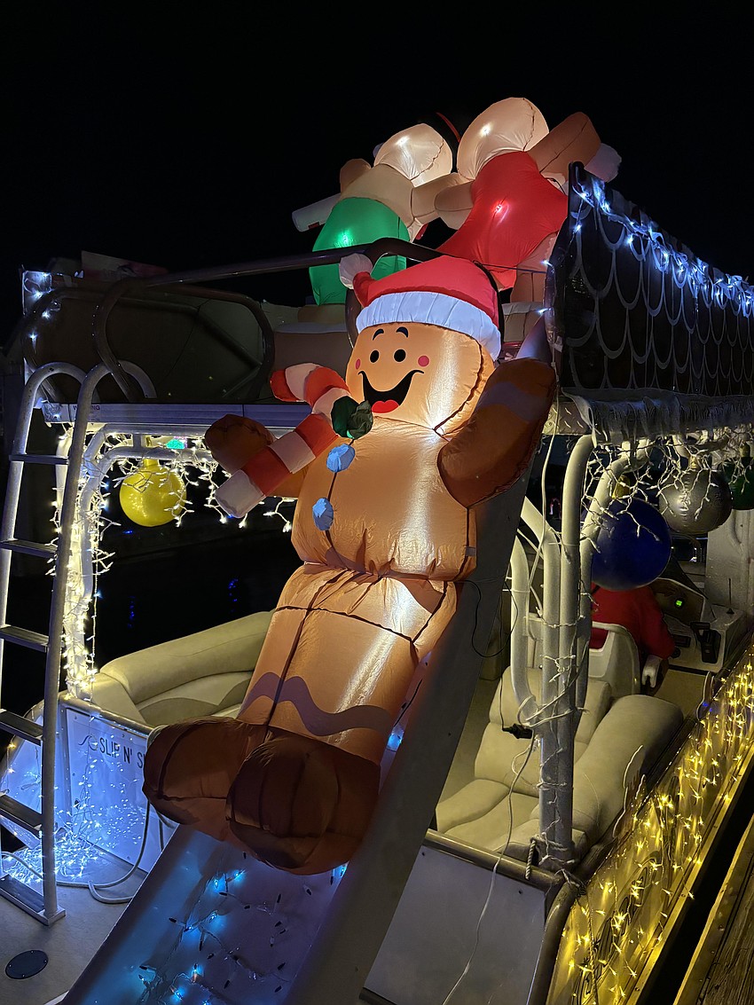 A gingerbread man takes a plunge on the 