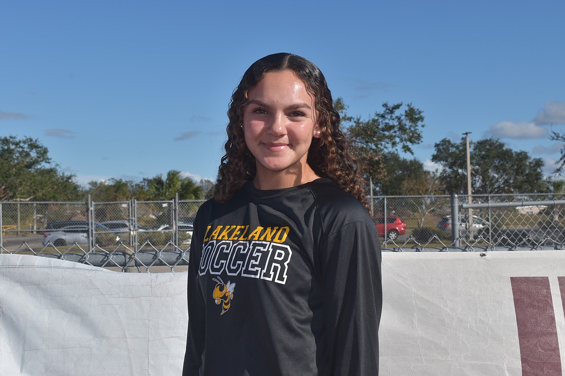 Victoria Caiazzo, a sophomore striker at Braden River, is a special talent said girls soccer Head Coach Don Engelberger.