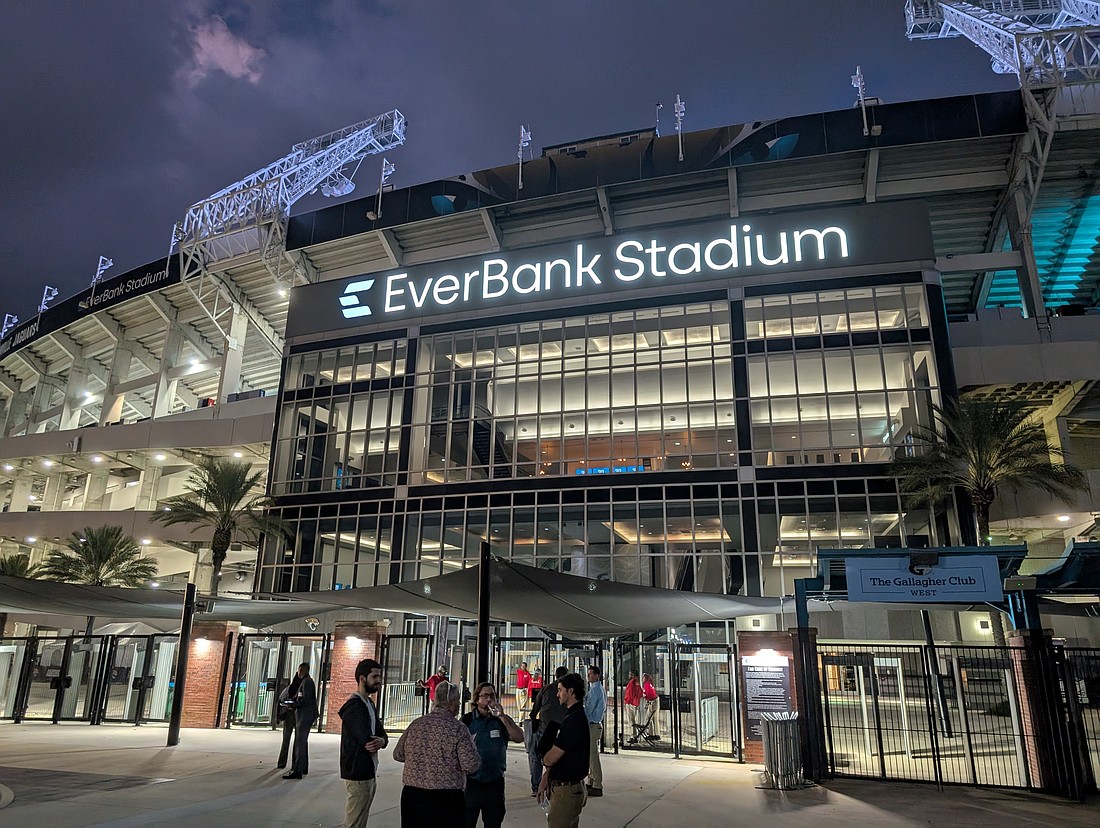 EverBank Stadium is the home of the Jacksonville Jaguars.