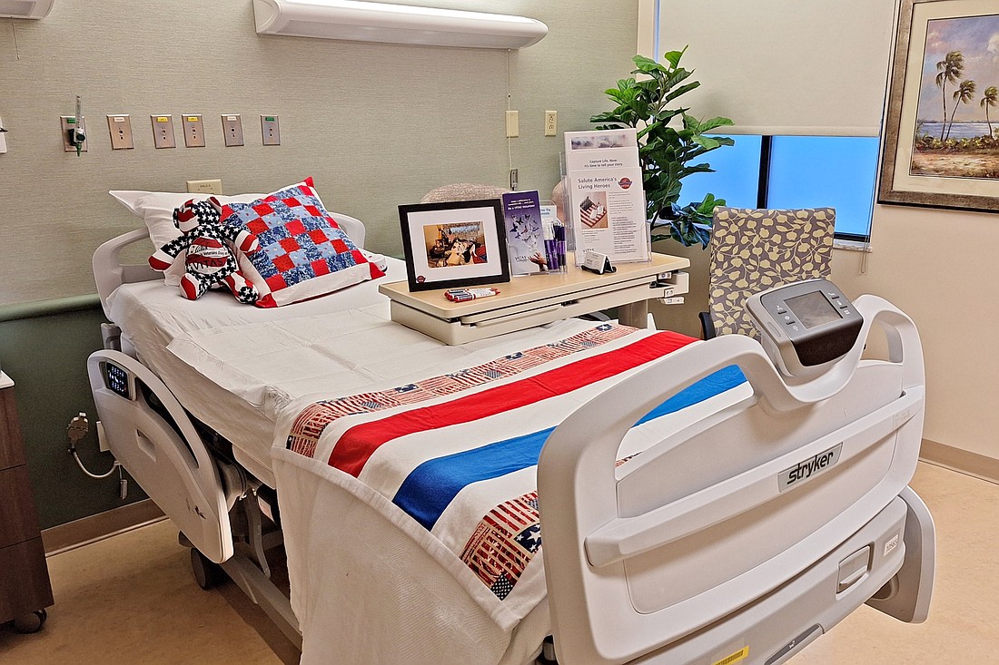 The VITAS wing at Lee Memorial Hospital is meant to provide a home-like setting for seriously ill patients.