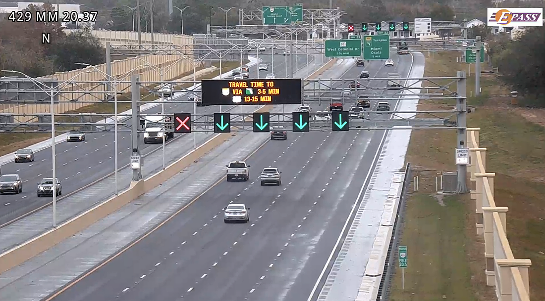 The Flex Lanes on State Road 429 from Tilden Road to the Florida's Turnpike now are active.