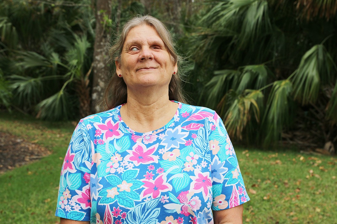 Kathleen Trutschel loves to be outdoors — biking, rowing, playing beep baseball, she said she loves new challenges. Photo by Jarleene Almenas