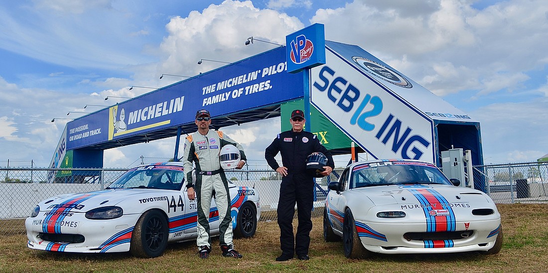 Steve Murray and Larry Shanaberger are SLR Motorsports teammates at Sebring.