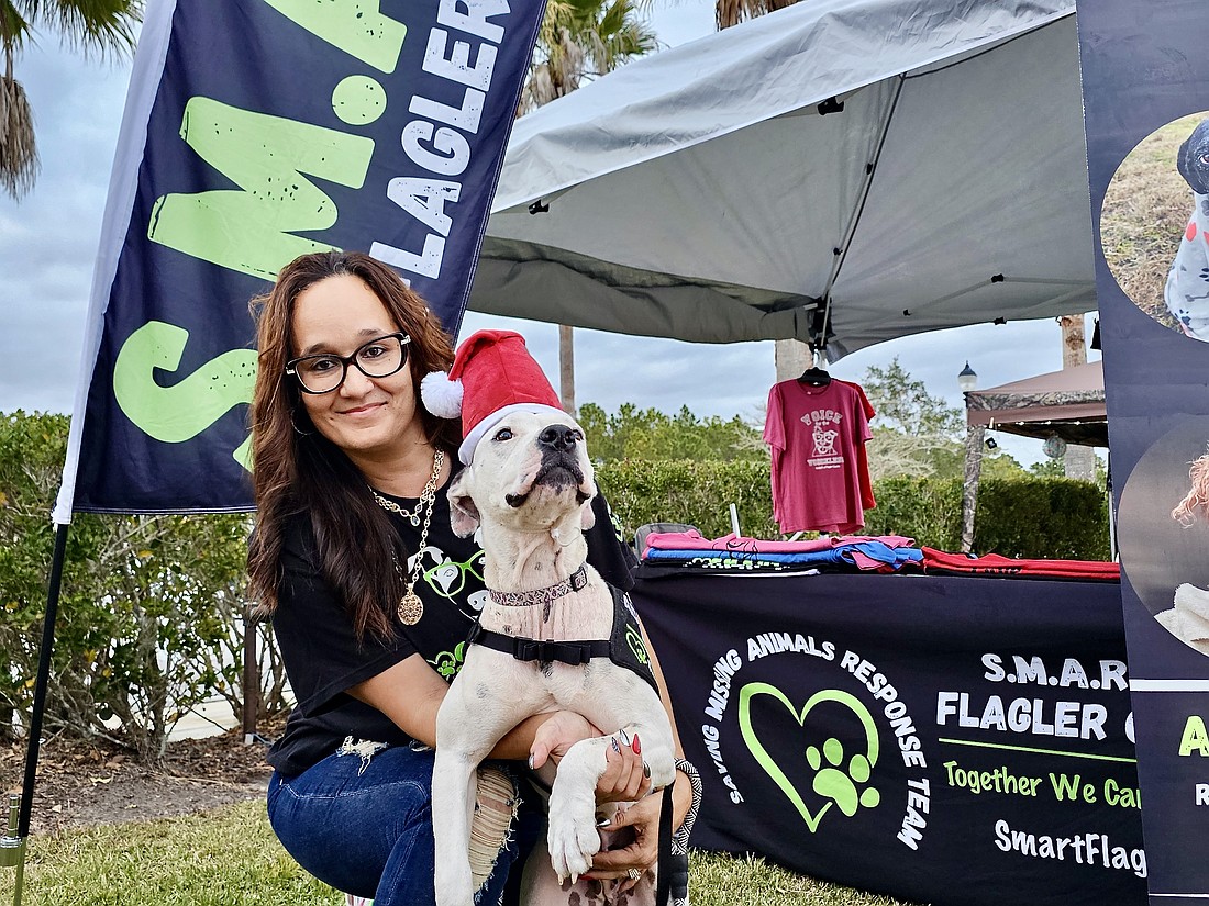 S.M.A.R.T. founder Caroline Johnson with Diamond, one of the nonprofit's recent rescues. Photo by Sierra Williams