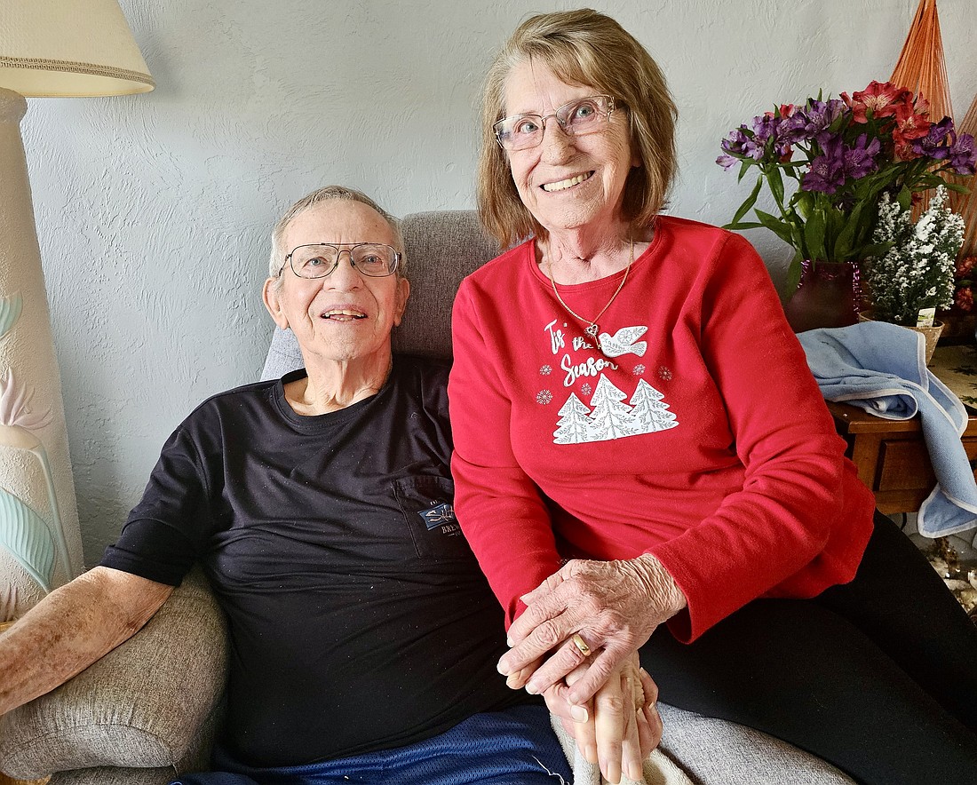 Irene Tillghman with her husband Lee. Photo by Sierra Williams