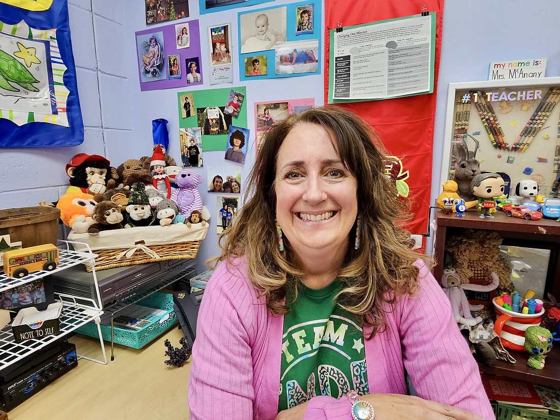 Robyn McAnany, a Belle Terre Elementary School kindergarten teacher, has taught Flagler County children since 1999. Photo by Sierra Williams