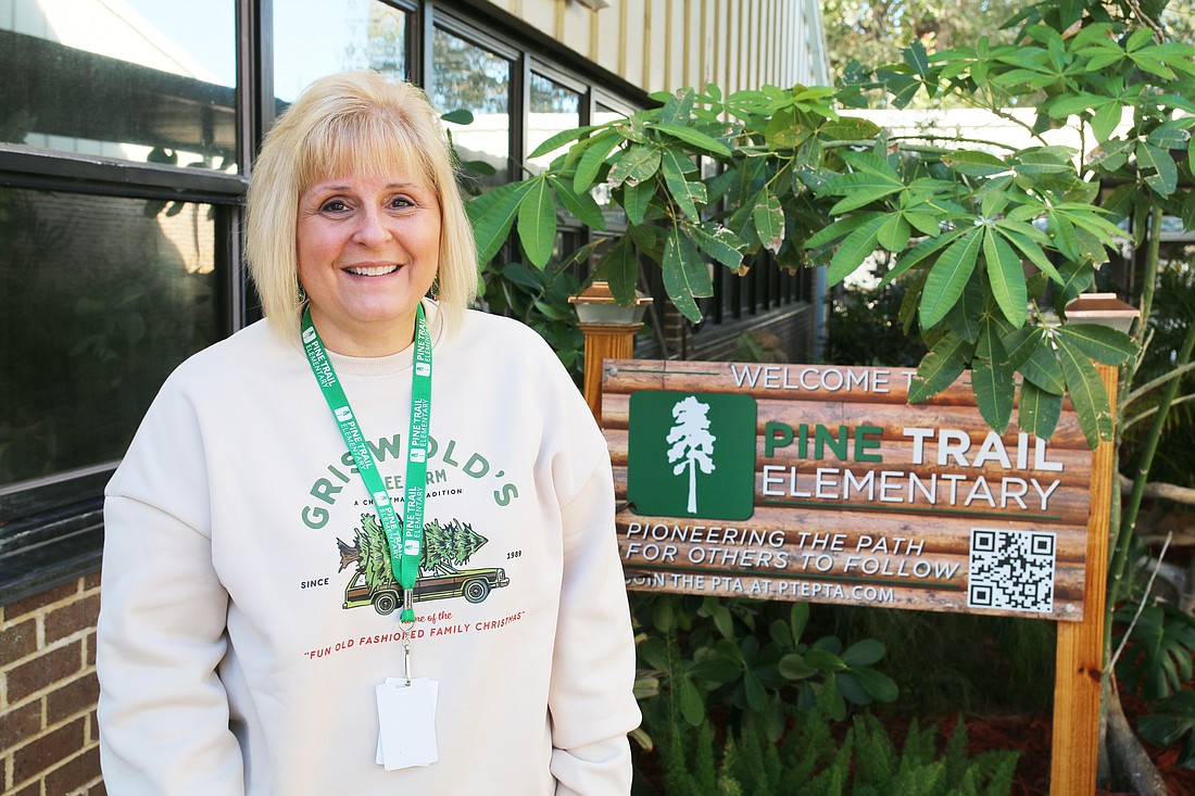 Sandra Gilbert has been teaching at Pine Trail Elementary for 20 years. It's "home," she said. Photo by Jarleene Almenas