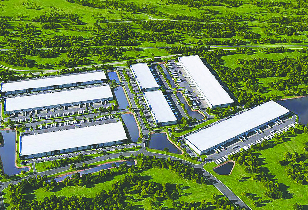 InLight Real Estate Partners closed on the deal Dec. 20 to buy property east of Eastport Road south of its intersection with Faye Road in North Jacksonville from First Zion Holdings LLC to develop Eastport Logistics Park, which is shown in this rendering.