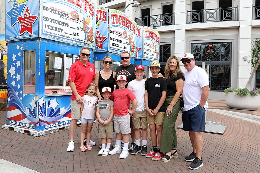 All the way from California is the Briscoe Family; Back: Cody, Alicia, Jeff, Jeff, Jacob, Debbie, 