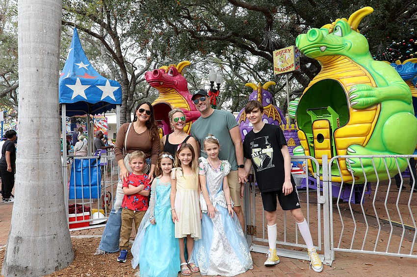Fatima Konkel, Cheryl Ellerbrock, Kevin Ellerbrock, Piero Konkel, Collette Ellerbrock, Fabiana Konkel, Emmeline and Preston Ellerbrock