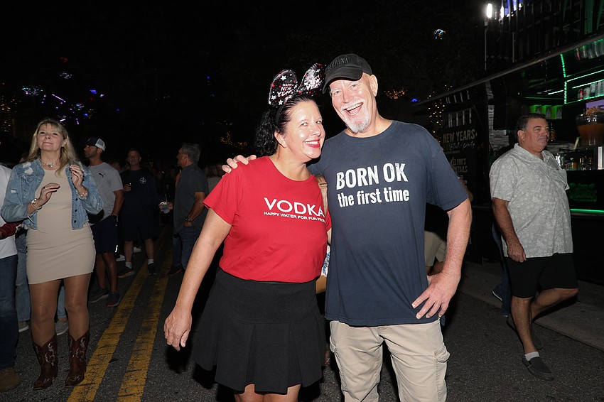 Heather Mills and Mark Luchte are ready to take on New Year's Eve on Main Street.