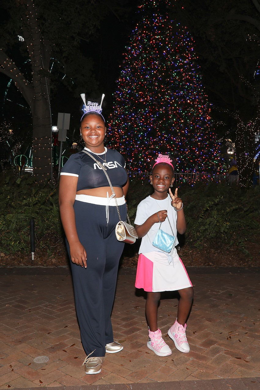 Emma T. Booker Elementary School students are sisters Amiya, 9, and Aasiyah Rayner, 6.