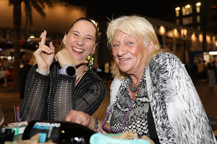 Rachel Bayless and her mom, Deborah, came from St. Petersburg to celebrate Deborah's New Year's Eve birthday.