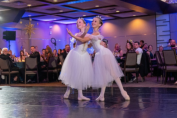 Mia Miersch and Adelyn Melhorn perform during the gala.