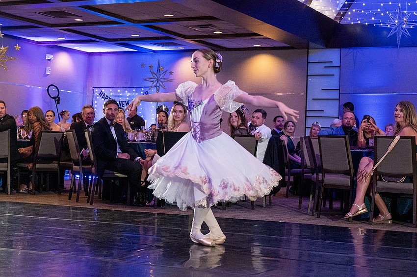 Violet Olson shows off the talents of the Sarasota Ballet's students.