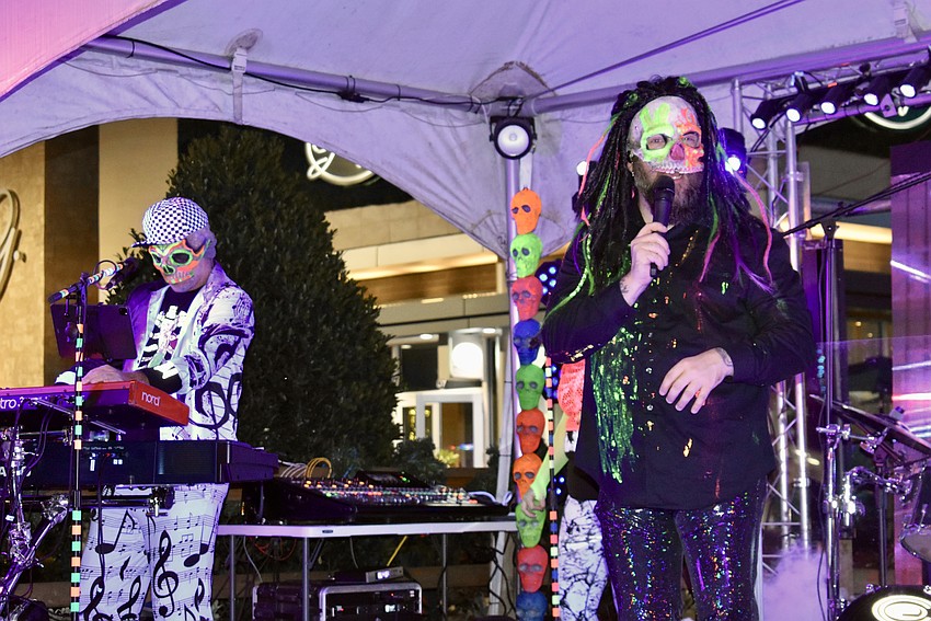 The Funky Bonez perform at the Green at UTC on Jan. 2.