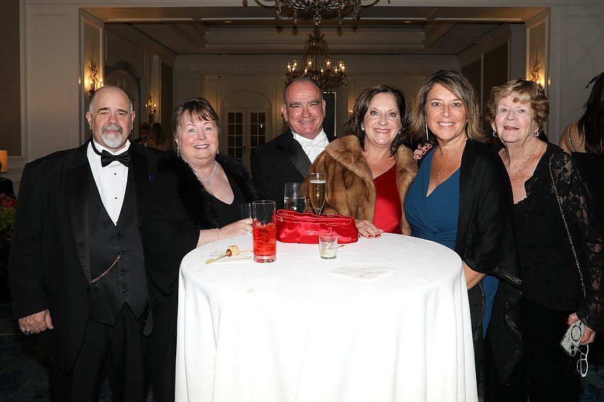 Malcom and Helen Rogers, Debutante parents Kevin and Laura Dougherty, Laura Mast and Ann Wyatt