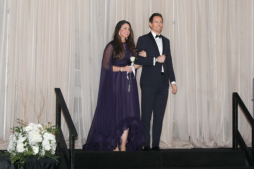 Post Debutante Diana Buchanan and husband, James