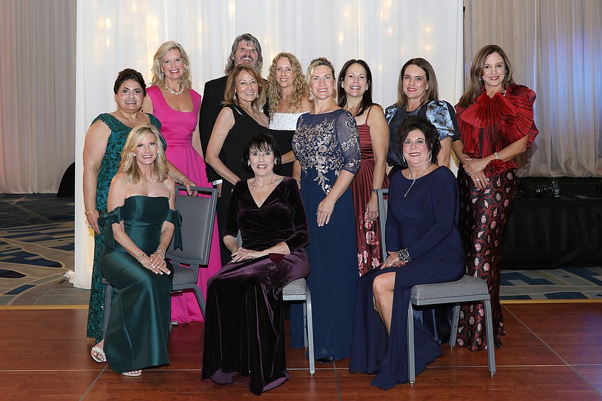 The 43rd Debutante committee: Teri Sayre, Rosemary York, Vicki Zek, Mary Dakkak, Amanda Morris, Valerie Leatherwood, Pepper Dietz, Debbie Dietz, Heather Koester, Laura Steber, Lesley France and Jennie Lascelle.