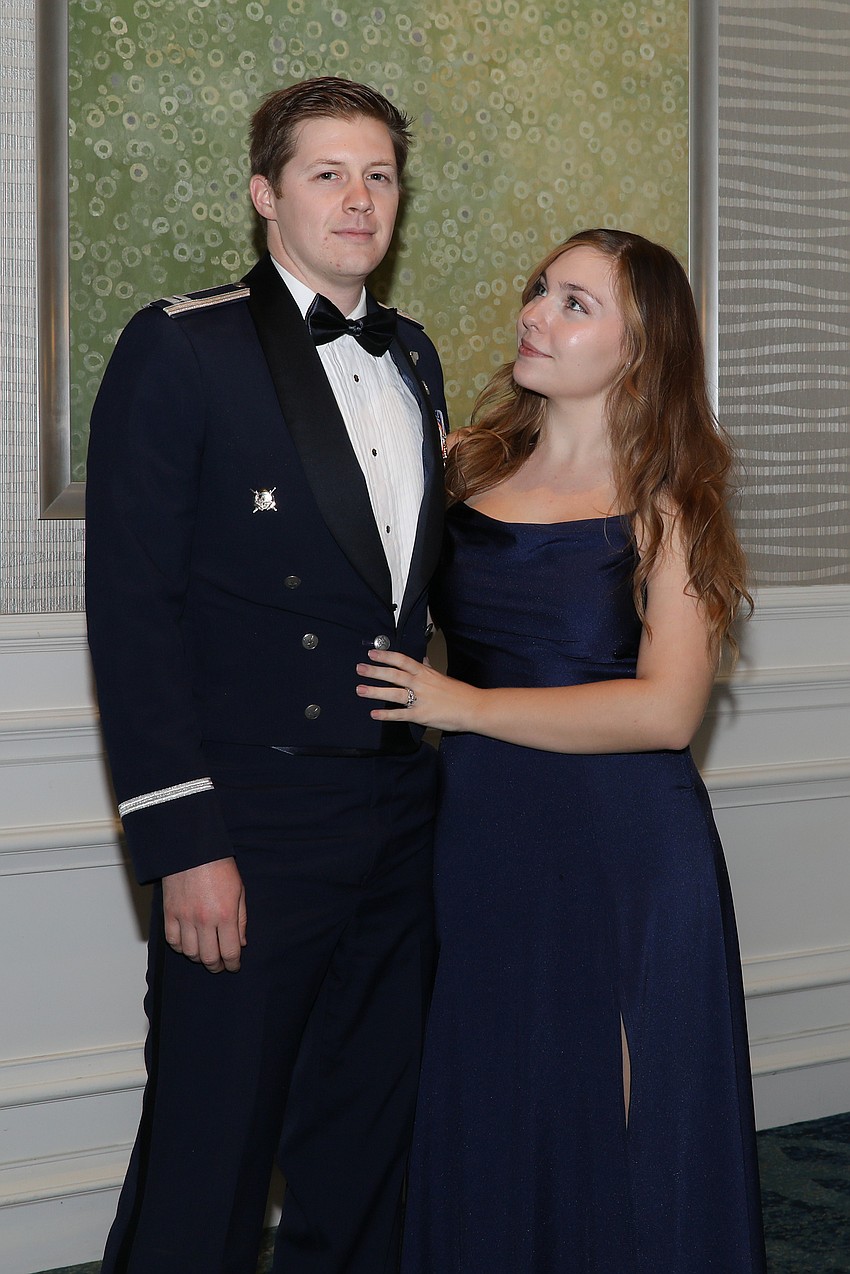 Captain Jack Howe with his 2021 post-deb wife Sterling Michel Howe.