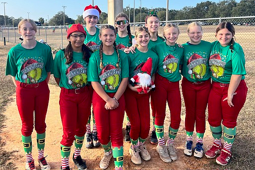 The Palm Coast Patriots 12U softball team went undefeated in a tournament in Belleview on Dec. 14-15, outscoring their opponents 64-25. Courtesy photo