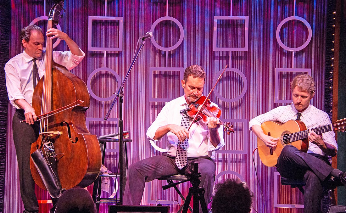 Hot Club SRQ plays Gypsy Jazz in the style of Djano Reinhardt and Stephane Grappelli.