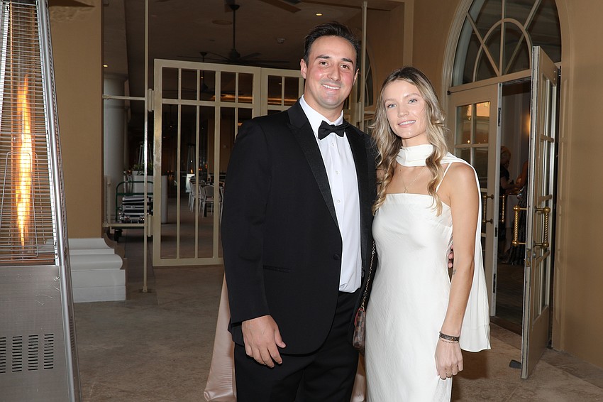 Geoff DiMassa and Libby Fetterman enjoy the VIP party.