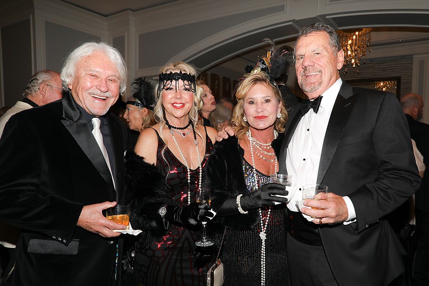 Doug Holder and Mary Brady with Sheila and Greg Langley