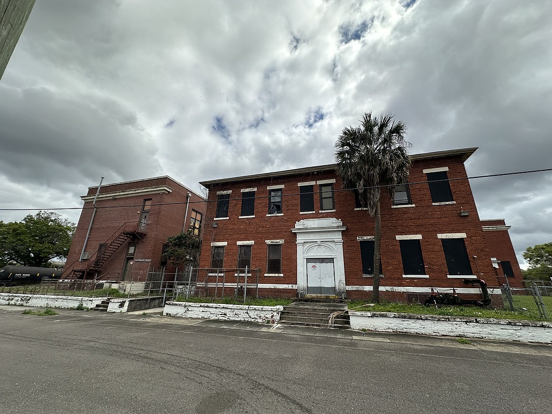 The vacant J. Allen Axson Elementary School at 1221 E. 16th St. The 2.4-acre property site comprises two parcels bordered by 16th and 17th streets, Franklin Street to the west and Martin Luther King Jr. Parkway to the east.