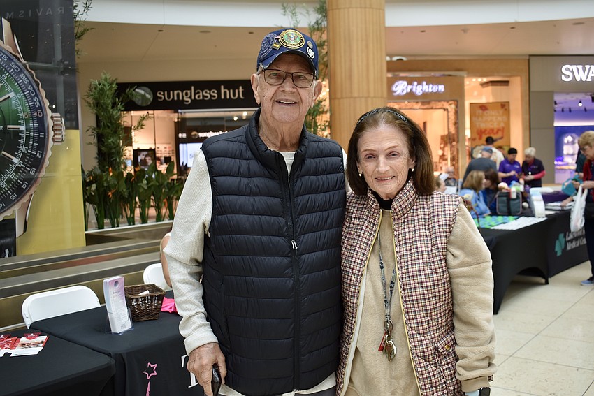 Lakewood Ranch Medical Center volunteer Bill Carroll attends the expo with his wife Linda. Carroll drives the hospital's courtesy shuttle three days a week.