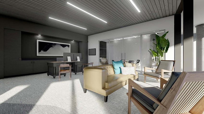 Plans for the Jacksonville Jaguars team headquarters show the Plans for the Jacksonville Jaguars team headquarters show the