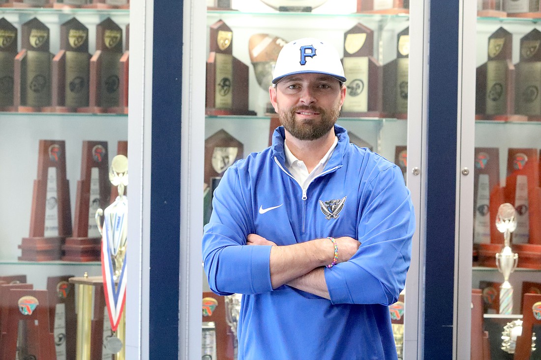 Zach Rigney returns to his old job as Matanzas High School athletic director. Photo by Brent Woronoff