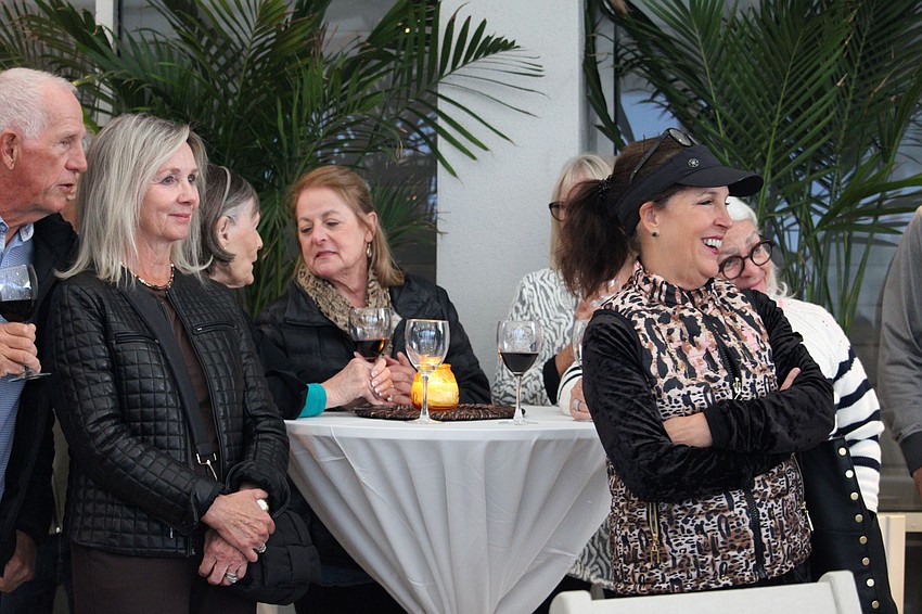 Observer Challenge tennis tournament participants hear details of the new format for the tournament this year.