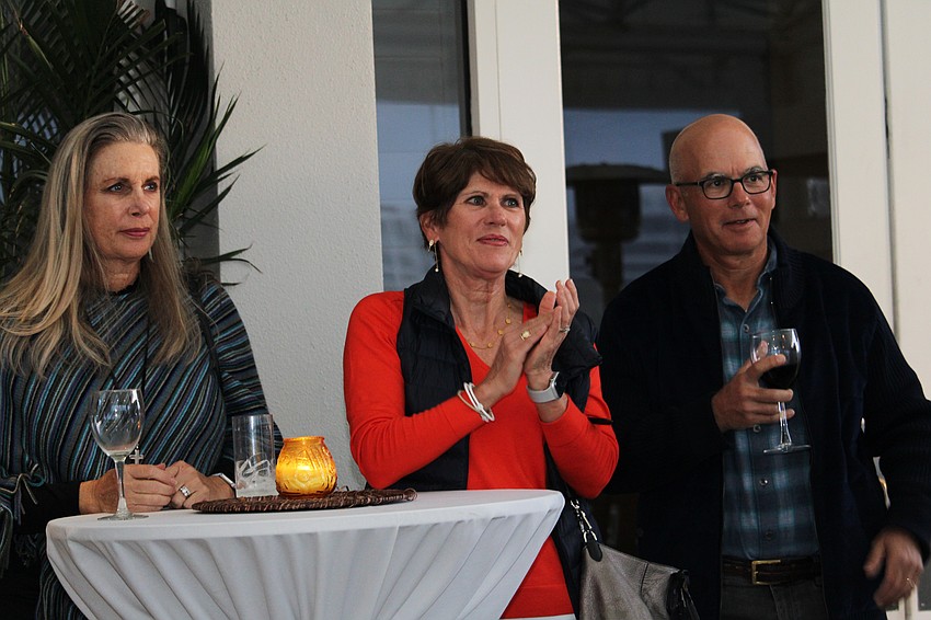 Observer Challenge tennis tournament participants hear details of the new format for the tournament this year.